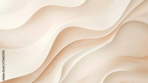 White and Beige Background With Wavy Lines