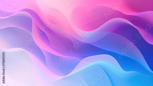 Colorful Background With Wavy Shapes