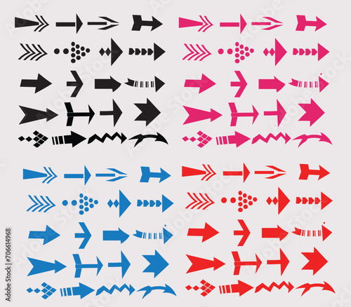 set of arrows,Arrows big black set icons. Arrow icon. Arrow vector collection. Arrow. Cursor. Modern simple arrows. Vector illustration

