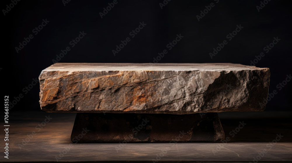 Fototapeta premium Natural granite surface ideal for rustic artisanal showcases