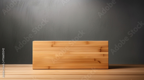 Clean-lined bamboo podium understated elegance for decor