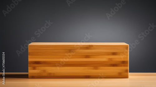 Modern bamboo wood podium elegant for handcrafted decor