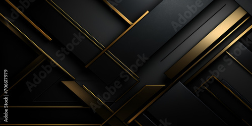 Black and gold wallpaper with a gold pattern and the word gold on it, Abstract black and gold luxury background, generative AI 