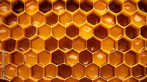 Banner with honeycomb