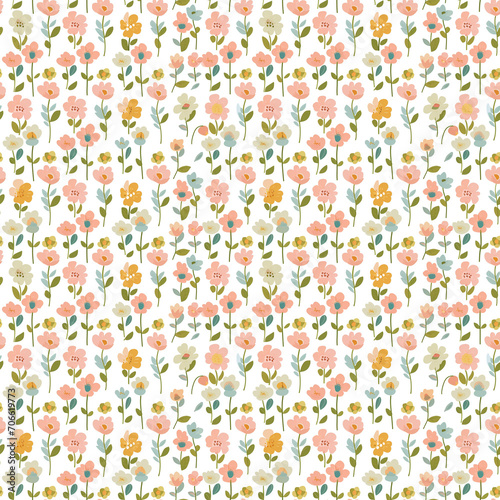 Mothers Day flowers seamless pattern. Can be used for gift wrapping, wallpaper, background