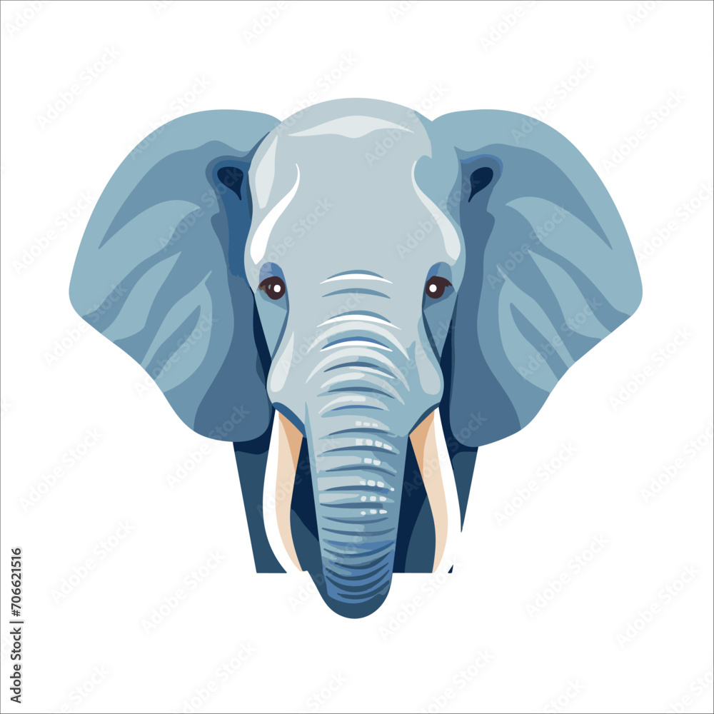 CARTOON ELEPHANT ELEMENT STICKER EDUCATION