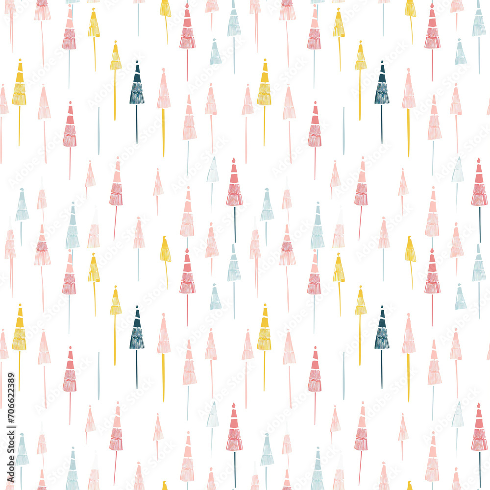 May Day maypoles seamless pattern. Can be used for gift wrapping, wallpaper, background May Day maypoles seamless pattern. Can be used for gift wrapping, wallpaper, background