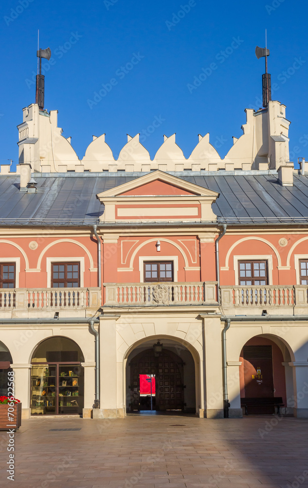 Entrance gate of the historic castle in Lublin, Poland