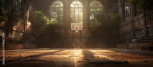 court for playing basketball photo