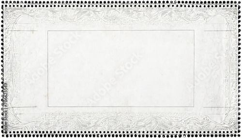 vintage blank postage stamp grunge background texture template black and white engraved halftone pattern with perforated stamp border frame retro antique postage concept backdrop or wallpaper