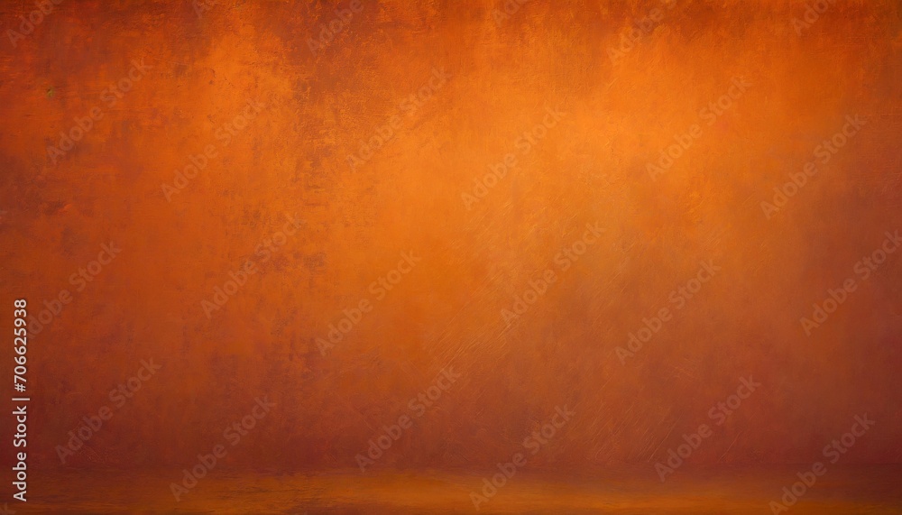 orange copper background texture and grunge warm fall autumn and halloween colors painted with dark grungy border and bright metal wall design
