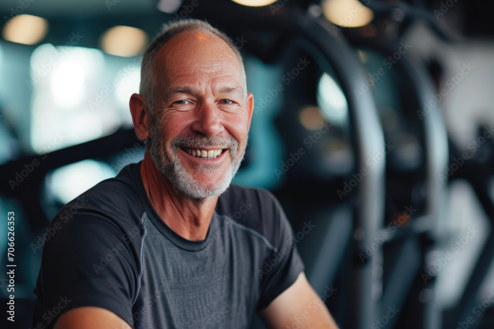 Active Lifestyle: Smiling 55-Year-Old Active Lifestyle: Smiling 55-Year-Old