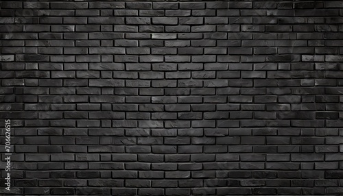 rough black brick wall texture background