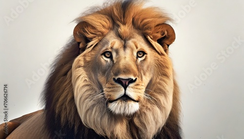 portrait of a lion generative ai © Irene