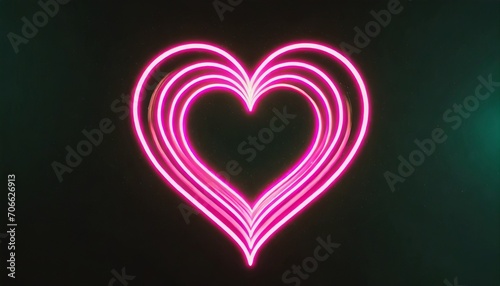 poster and banner neon hearts design for valentine s day background with heart fluorescent effect