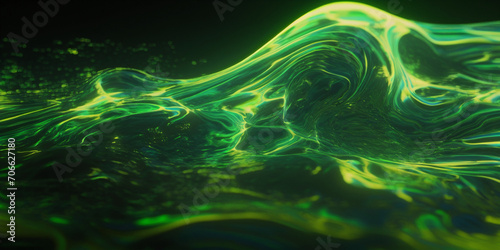 A green liquid filled with green background with a black background and a green background 
