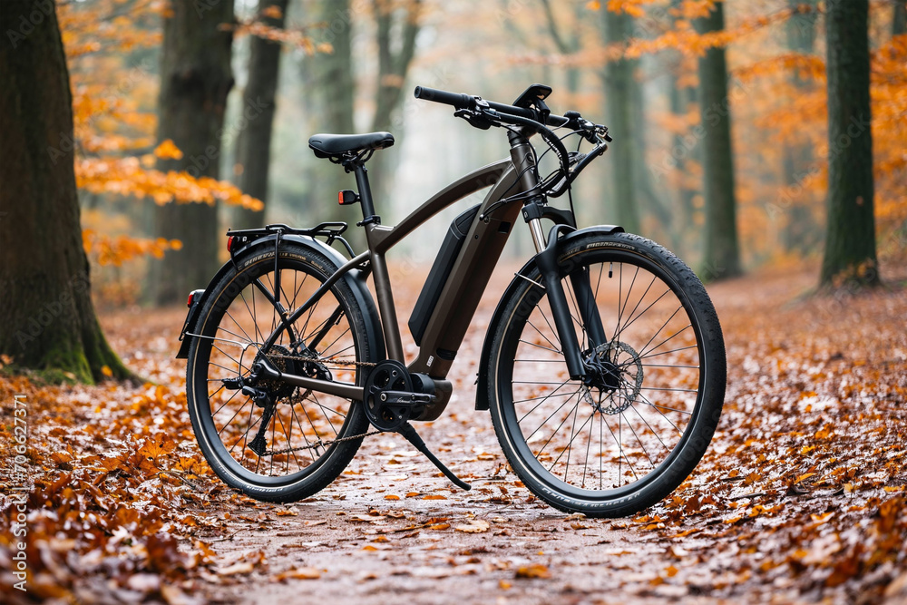 bicycle in the autumn