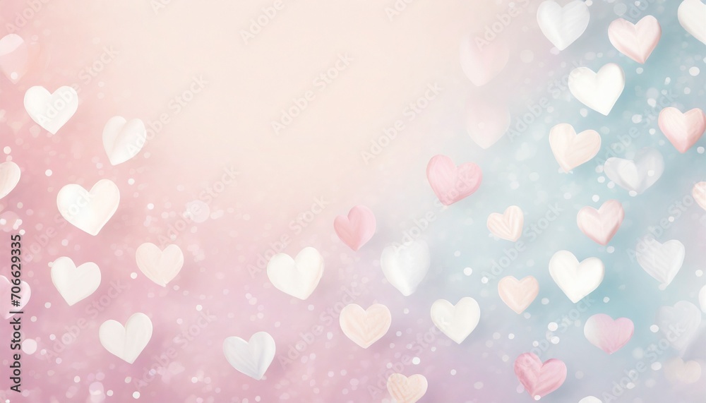 abstract pastel background with hearts concept mother s day valentine s day birthday spring colors