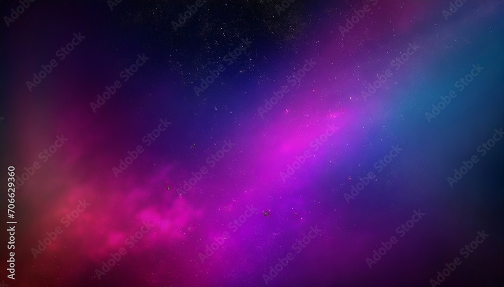 vibrant color gradient glowing space on black background empty cosmic blurred dark violet sky abstract texture defocused illustration magical space banner space wallpaper