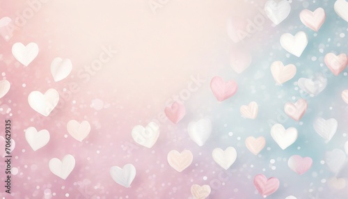 abstract pastel background with hearts concept mother s day valentine s day birthday spring colors