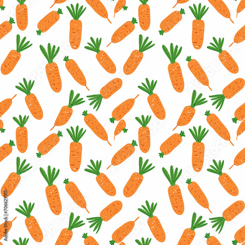 Wallpaper Mural Carrots seamless pattern. Can be used for gift wrapping, wallpaper, background Torontodigital.ca