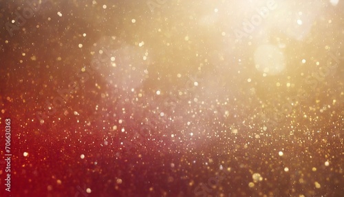 red and gold glitter abstract backgrounf of glitter bokeh with light glitter and diamond dust subtle tonal variations