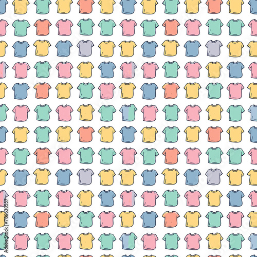 T-shirts seamless pattern. Can be used for gift wrapping, wallpaper, background