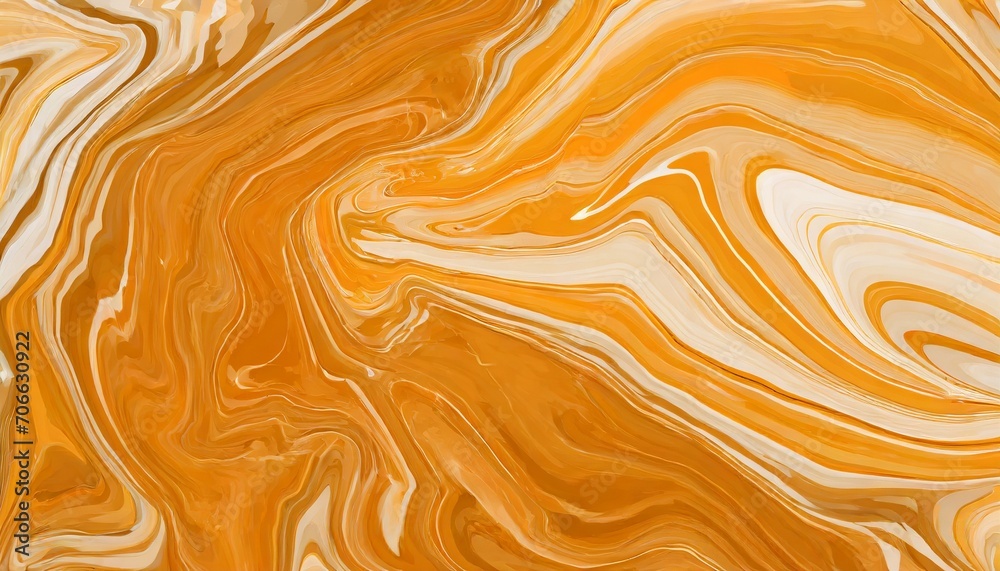colorful paintings of marbling orange marble ink pattern texture abstract background can be used for background or wallpaper