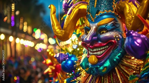 The dazzling and colorful Mardi Gras carnival