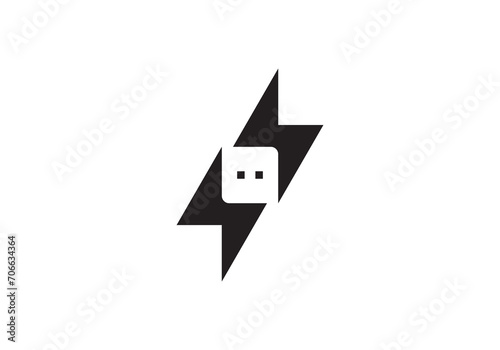 Free Download lightning energy electric logo, thunderbolt logotype design icon template - GFXLoad
