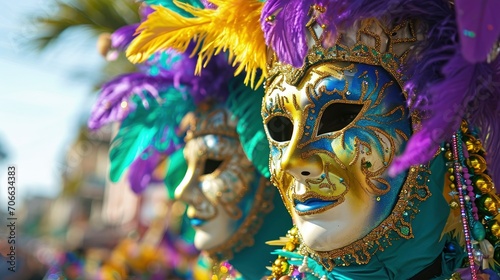 The dazzling and colorful Mardi Gras carnival