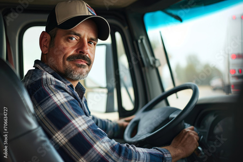 Satisfied Truck Driver's Portrait