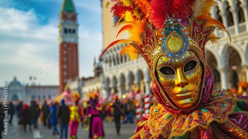 The dazzling and colorful Venice carnival © shooreeq