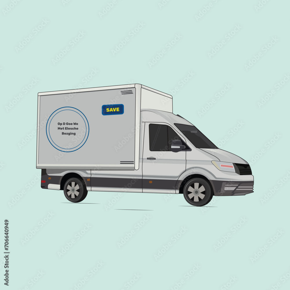 Naklejka premium delivery car Premium classic Vector illustration design