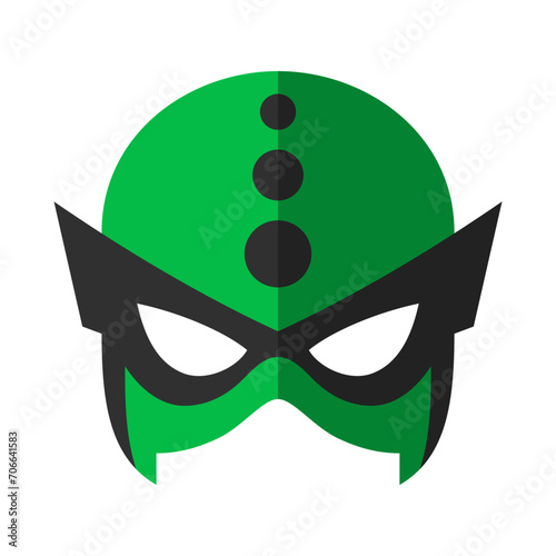 Super hero mask. Superhero face masque and masking cartoon character. Comic book mask. Heroic or savior vector illustration
