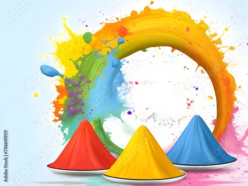 Holi colors gulaal theme wallpaper