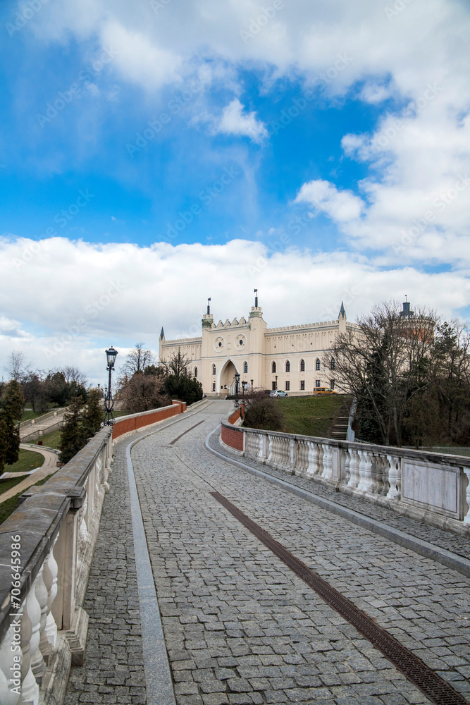 Lublin castle in Lublin. Neo-gothic fortress Lublin castle in Lublin. Neo-gothic fortress