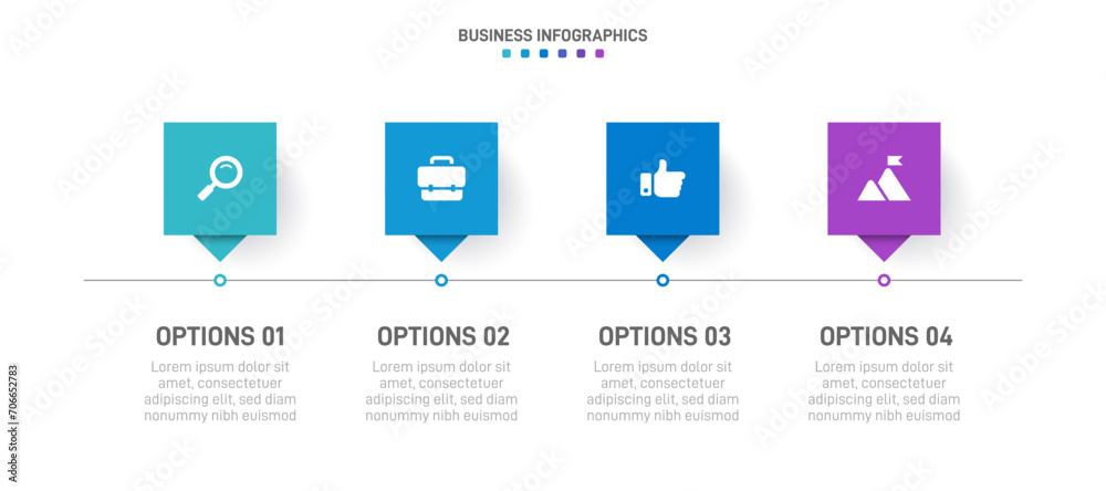 Timeline infographic with infochart. Modern presentation template with 4 spets for business process. Website template on white background for concept modern design. Horizontal layout. Timeline infographic with infochart. Modern presentation template with 4 spets for business process. Website template on white background for concept modern design. Horizontal layout.