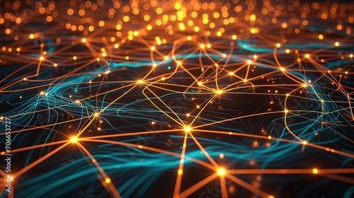 A tapestry of luminous pathways and interconnected nodes, illustrating the complexity and connectivity inherent in strategic operations.