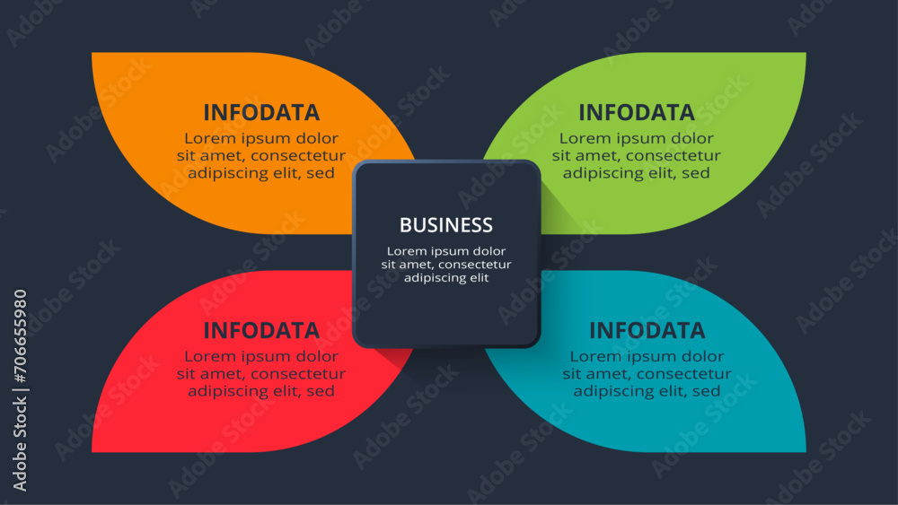 Rectangles infographic with 4 steps, options, parts or processes. Business data visualization. Rectangles infographic with 4 steps, options, parts or processes. Business data visualization.
