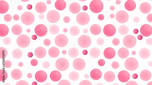 Pink watercolor polka dots seamless wallpaper background retro vintage design. endless decorative texture.