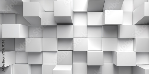 Cube geometric abstract 3d background  gray  black and white wallpaper