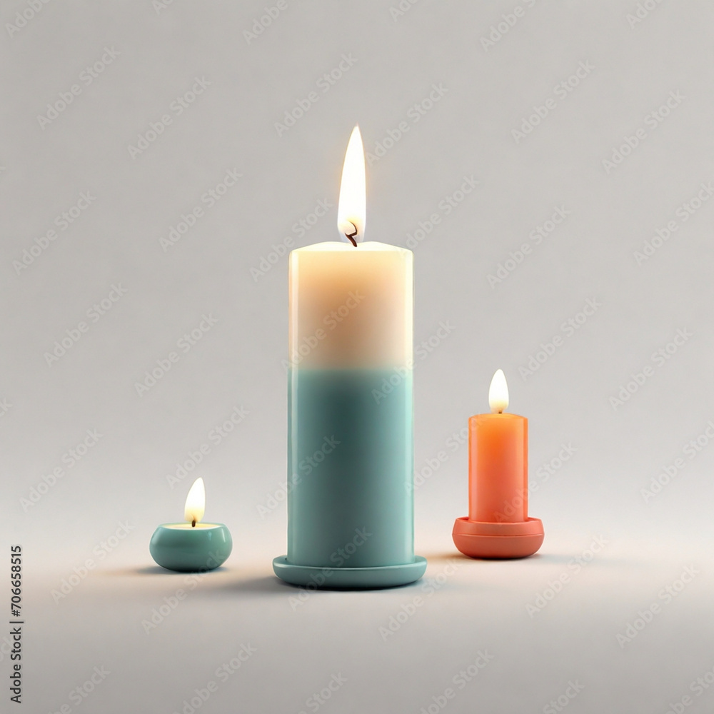 three burning candles three burning candles