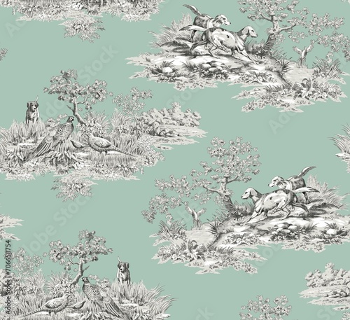 Fototapeta Naklejka Na Ścianę i Meble -  Profiled designs for home textile or wallpaper