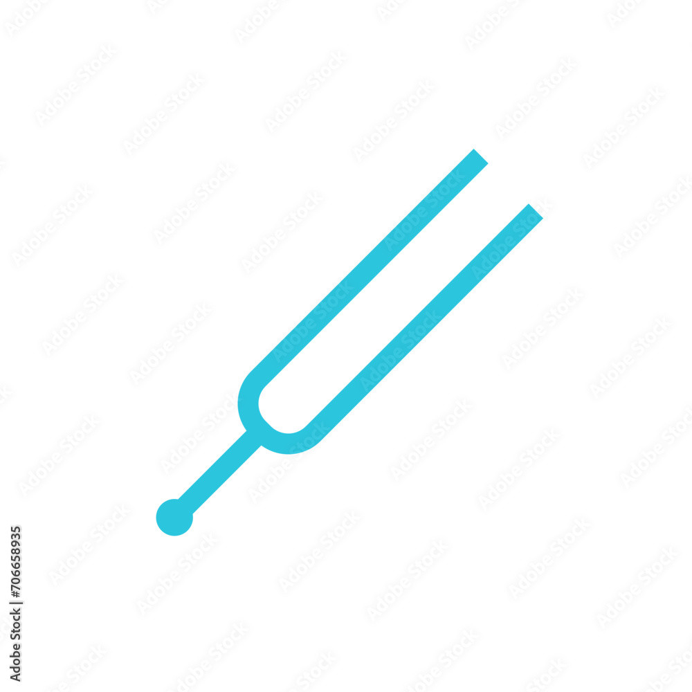 Tuning fork icon. From blue icon set. Tuning fork icon. From blue icon set.