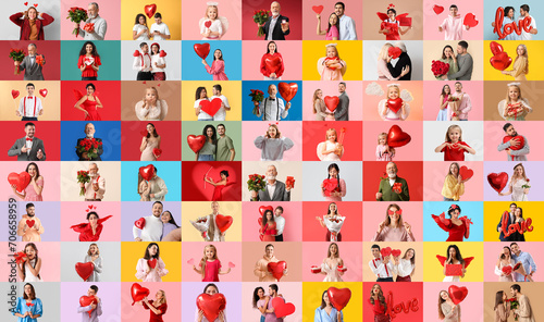 Big collage of people celeb...