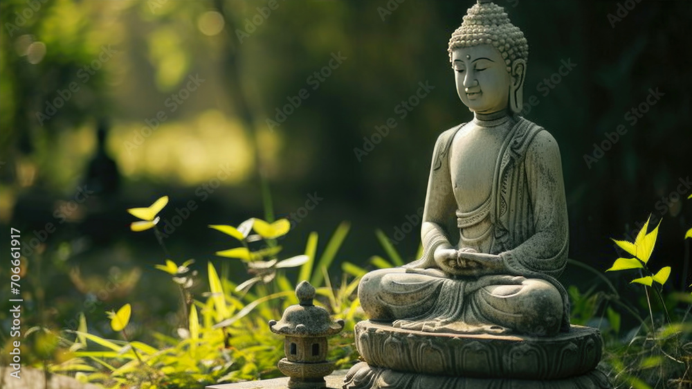 Buddha statue in the garden