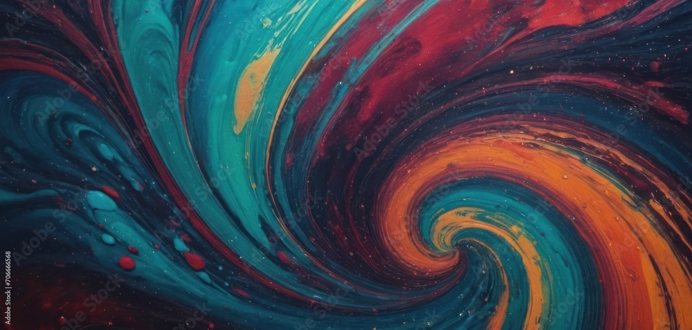 a close up of a colorful painting with a swirly design on the bottom of the image and the bottom of the picture. a close up of a colorful painting with a swirly design on the bottom of the image and the bottom of the picture.
