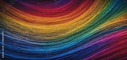  a close up of a multicolored background with many strands of yarn in the middle of the rainbow colors.