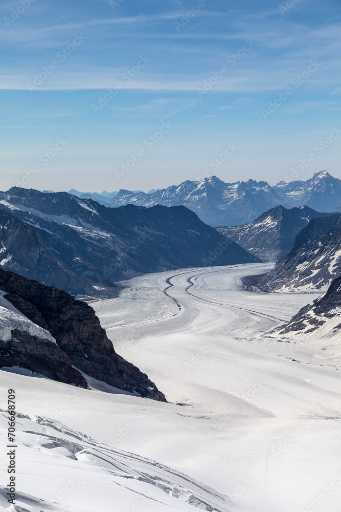 Aletsch Glacier from Junfraujoch vert